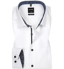 OLYMP Luxor Modern Fit 69EL 0704/69/00 Hemd, Baumwolle, Extra langer Arm, Weiß