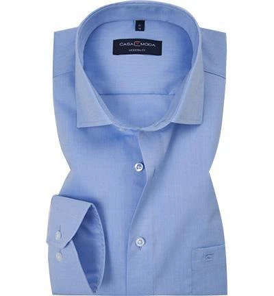 CasaModa Hemd 006530/115 Modern Fit, Popeline, Hellblau, Himmelblau 1 CasaModa Hemd 006530/115 Modern Fit, Popeline, Hellblau, Himmelblau
