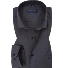 CasaModa Hemd 006530/706 Modern Fit, Popeline, Dunkelgrau