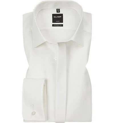 OLYMP Luxor Modern Fit 0707/65/20 Hemd, Baumwolle, Wollweiß, Hellbeige 1 OLYMP Luxor Modern Fit 0707/65/20 Hemd, Baumwolle, Wollweiß, Hellbeige