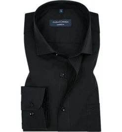 CasaModa Hemd 006539/800 Modern Fit, Popeline, Extra langer Arm, Schwarz