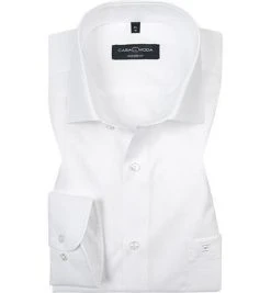 CasaModa Hemd 006532/000 Modern Fit, Baumwolle, Extra langer Arm, Weiß