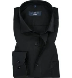 CasaModa Hemd 006532/800 Modern Fit, Baumwolle, Extra langer Arm, Schwarz