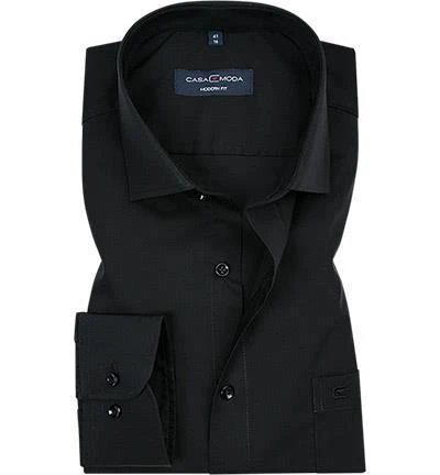 CasaModa Hemd 006532/800 Modern Fit, Baumwolle, Extra langer Arm, Schwarz 1 CasaModa Hemd 006532/800 Modern Fit, Baumwolle, Extra langer Arm, Schwarz