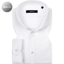 DESOTO Luxury Hemd Hai 10008-30/001 Jersey, Weiß