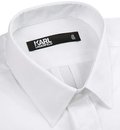 KARL LAGERFELD Hemd 605121/591699/990 Modern Fit, Twill, Weiß-schwarz 2 KARL LAGERFELD Hemd 605121/591699/990 Modern Fit, Twill, Weiß-schwarz – Bild 2
