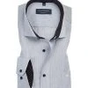 CasaModa Hemd 393159400/800 Comfort Fit, Popeline, Nachtblau kariert, Schwarz