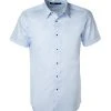 KARL LAGERFELD Hemd 605500/61/591699/620 Kurzarmhemd, Modern Fit, Twill, Hellblau
