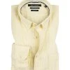 Marc O'Polo Hemd 921 7348 42310/Q25 Shaped Fit, Baumwolle, Gelb-weiß gestreift, Gelb