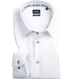 JOOP! Hemd Pierce 30014383/100 Slim Fit, Oxford, Weiß