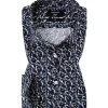 Seidensticker Hemd 663480/19 Slim Fit, Popeline, Blau-weiß gemustert, Blau