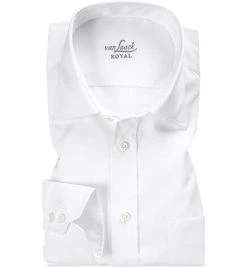 van Laack Hemd Comfort Fit 132241/RIGO-PCFC6N/000 Twill, Weiß