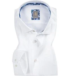 Jacques Britt Hemd Como Mix 561080/01 Slim Fit, Baumwolle, Weiß