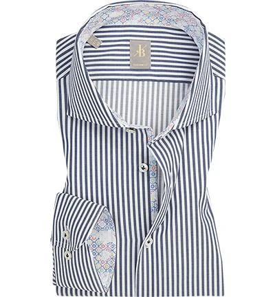 Jacques Britt Hemd Roma Mix 531020/19 Custom Fit, Twill, Navy gestreift, Dunkelblau 1 Jacques Britt Hemd Roma Mix 531020/19 Custom Fit, Twill, Navy gestreift, Dunkelblau