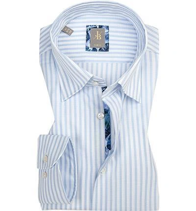 Jacques Britt Hemd Messina Mix 5610/11 Slim Fit, Baumwolle, Weiß-hellblau gestreift, Hellblau 1 Jacques Britt Hemd Messina Mix 5610/11 Slim Fit, Baumwolle, Weiß-hellblau gestreift, Hellblau