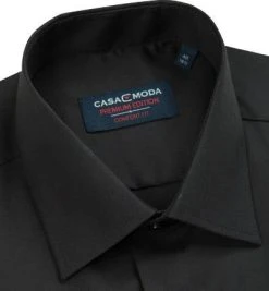 CasaModa Comfort Fit Kent EL 006059/800 Hemd, Popeline, Extra langer Arm, Schwarz -hemdenverkauf 3142 norm2