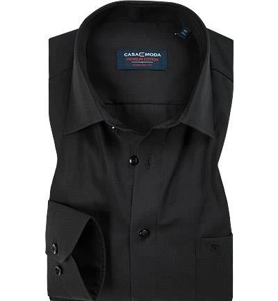 CasaModa Comfort Fit Kent EL 006052/800 Hemd, Baumwolle, Extra langer Arm, Schwarz 3 CasaModa Comfort Fit Kent EL 006052/800 Hemd, Baumwolle, Extra langer Arm, Schwarz – Bild 3