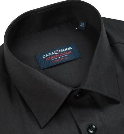 CasaModa Comfort Fit Kent EL 006052/800 Hemd, Baumwolle, Extra langer Arm, Schwarz 4 CasaModa Comfort Fit Kent EL 006052/800 Hemd, Baumwolle, Extra langer Arm, Schwarz – Bild 4
