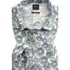 BOSS Hemd Mypop 50404147/100 Slim Fit, Baumwolle, Multicolor gemustert, Weiß