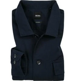 BOSS Hemd Nolan 50403973/480 Relaxed Fit, Twill, Navy, Blau