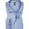 Jacques Britt Hemd Como Mix 531150/11 Custom Fit, Popeline, Hellblau, Blau