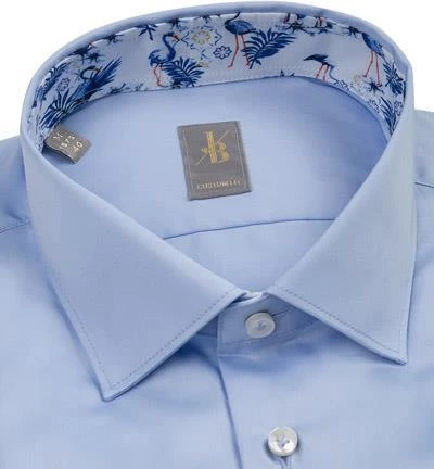 Jacques Britt Hemd Como Mix 531150/11 Custom Fit, Popeline, Hellblau, Blau 2 Jacques Britt Hemd Como Mix 531150/11 Custom Fit, Popeline, Hellblau, Blau – Bild 2