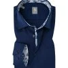 Jacques Britt Hemd Como Mix 561150/18 Slim Fit, Popeline, Dunkelblau