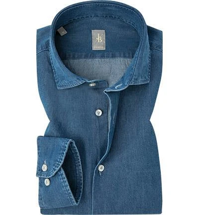 Jacques Britt Hemd Como 551130/15 Perfect Fit, Baumwolle, Mittelblau, Blau 1 Jacques Britt Hemd Como 551130/15 Perfect Fit, Baumwolle, Mittelblau, Blau