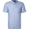 Fred Perry Hemd M3531/146 Kurzarmhemd, Oxford, Bleu, Himmelblau