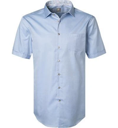 Jacques Britt Hemd Como Mix 531011/11 Kurzarmhemd, Custom Fit, Twill, Hellblau 1 Jacques Britt Hemd Como Mix 531011/11 Kurzarmhemd, Custom Fit, Twill, Hellblau