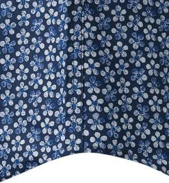 Strellson Hemd Skip 30014461/410 Kurzarmhemd, Slim Fit, Baumwolle, Blau gemustert, Blau -hemdenverkauf 316207 norm3