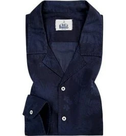 B.D. BAGGIES Hemd B19T68/183 Baumwolle, Navy gemustert, Dunkelblau