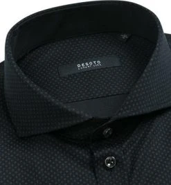 DESOTO Luxury Hemd Hai 10208-30/084 Jersey, Schwarz-anthrazit gemustert, Schwarz -hemdenverkauf 317238 norm2