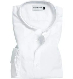 NOWADAYS Hemd NOS015/107 Baumwolle, Weiß