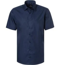 Venti Hemd 001620/116 Kurzarmhemd, Modern Fit, Popeline, Navy, Nachtblau