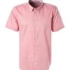 bugatti Hemd 9451/38500/720 Kurzarmhemd, Modern Fit, Baumwolle, Rot, Rosa