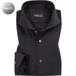 van Laack Hemd Meisterwerk 180031/M-PER-L/099 Jersey, Schwarz
