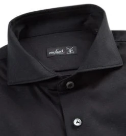 van Laack Hemd Meisterwerk 180031/M-PER-L/099 Jersey, Schwarz -hemdenverkauf 318358 norm2