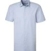 van Laack Hemd Tailor Fit 130657/RET-S-TF/720 Kurzarmhemd, Popeline, Blau, Hellblau