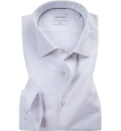 hemdenverkauf 23 Calvin Klein Hemd K10K103024/100 Fitted, Popeline, Weiß