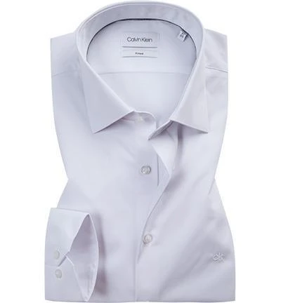 Calvin Klein Hemd K10K103024/100 Fitted, Popeline, Weiß 1 Calvin Klein Hemd K10K103024/100 Fitted, Popeline, Weiß