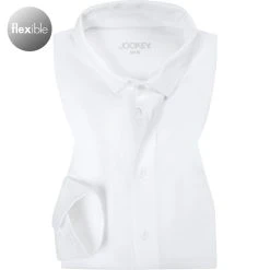 Jockey Hemd 800102/100 Slim Fit, Jersey, Extra langer Arm, Weiß