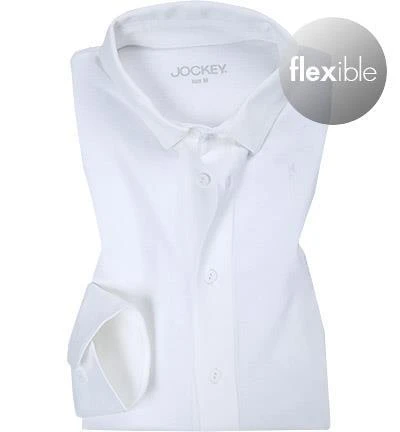 Jockey Hemd 800102/100 Slim Fit, Jersey, Extra langer Arm, Weiß 2 Jockey Hemd 800102/100 Slim Fit, Jersey, Extra langer Arm, Weiß – Bild 2