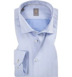 Jacques Britt Hemd Como Anniversary 561460/11 Slim Fit, Baumwolle, Hellblau