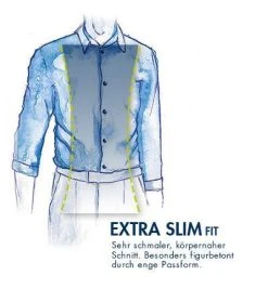 Jacques Britt Hemd Messina Mix 5610/15 Slim Fit, Baumwolle, Weiß-blau gestreift, Blau -hemdenverkauf 320050 norm3