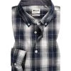 MUSTANG Hemd 1006883/11202 Slim Fit, Baumwolle, Marineblau-weiß kariert, Marineblau