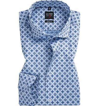 OLYMP Level Five Body Fit 2039/34/19 Hemd, Baumwolle, Hellblau-royal gemustert, Helllblau 1 OLYMP Level Five Body Fit 2039/34/19 Hemd, Baumwolle, Hellblau-royal gemustert, Helllblau
