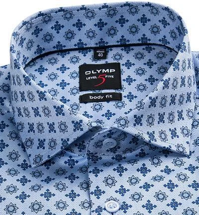 OLYMP Level Five Body Fit 2039/34/19 Hemd, Baumwolle, Hellblau-royal gemustert, Helllblau 2 OLYMP Level Five Body Fit 2039/34/19 Hemd, Baumwolle, Hellblau-royal gemustert, Helllblau – Bild 2