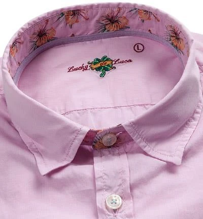 Lucky de Luca Hemd Nyro 62052/71101-3 Baumwolle, Rosé, Pink 2 Lucky de Luca Hemd Nyro 62052/71101-3 Baumwolle, Rosé, Pink – Bild 2