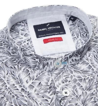 Daniel Hechter Hemd 60695/191629/990 Shape Fit, Reines Leinen, Schwarz-weiß gemustert, Schwarz-weiß 2 Daniel Hechter Hemd 60695/191629/990 Shape Fit, Reines Leinen, Schwarz-weiß gemustert, Schwarz-weiß – Bild 2